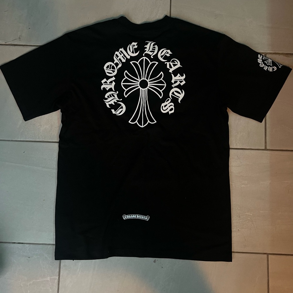 COPY - Chrome Hearts Black Short Sleeve Tee with Graphic Design